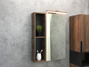 Зеркало-шкаф "Штутгарт-60" дуб тёмно-коричневый (1)