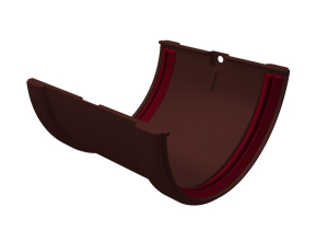 Соединитель желобов, шоколадный GL Standart 120/87 ПВХ (48)