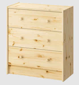 Комод Р 3 ящика 62х30х70 4620012693548