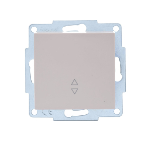 Матовое серебро выключатель 1 клав Проходной 742-4388-105 VESNA  (10шт)