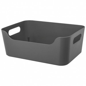 Корзина универс. 340*240*140мм 10,0л Scandi серый (10) 433222711 Быт