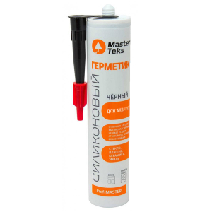 Герметик силиконовый MasterTeks ProfiMaster для аквариумов 290 мл черный (12)