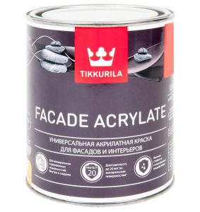 Краска фасадная Facade Acrylate A гл/мат 0,9л (6)