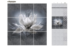 Панель ПВХ Фотопечать Аврора 0,25*2,7 (12) ком-кт из 3 шт