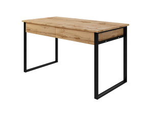 Стол письменный  (ЛДСП Дуб Вотан/МЕТАЛЛ Черный Муар (0157/0009)) Ст043.0