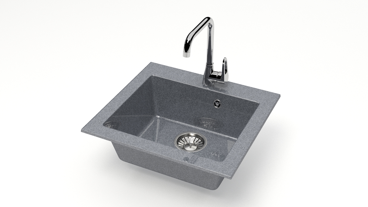 Мойка BERGG 480*440*160 Z35 Темно-серая(_1_)