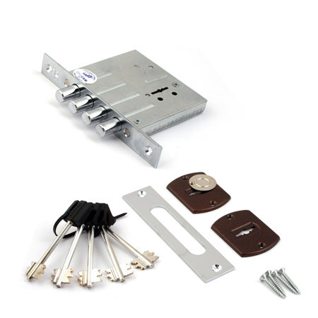 Замок врезной САМ ЗВ8-8М/15-5ключ. (81100) III класс (12)