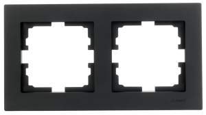 Чёрный бархат рамка 2-ая горизонтальная б/вст VESNA (10)