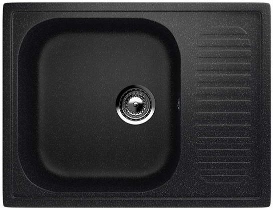 Мойка Ulgran U-202 прямоуг 640*490мм черный 308(_1_)