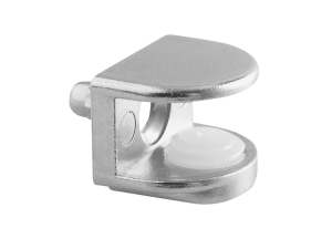 Стеклодержатель П-обр. на бобышке, никель (2 шт) (10)