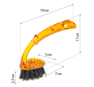 Щетка д/мытья посуды "Глянец" Микс (Разноцветный) (12) М5203