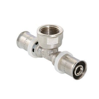 Тройник пресс с переходом на вн. р. 16х1/2"х16(__)