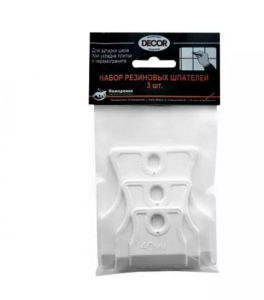 Набор резиновых шпателей 3 шт. 40, 60, 80 мм (80шт/400шт)