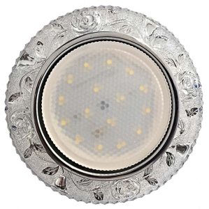 Светильник точечный прозрачный/хром, GX53 DECOR P, Спутник (_10_)