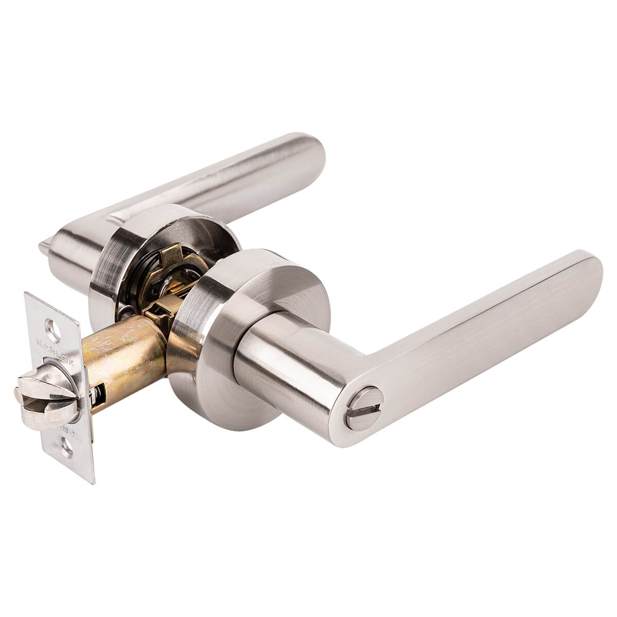 Ручка-защелка MARLOK RZ 7-03 фиксатор, "NOVA", SN (никель) (30)