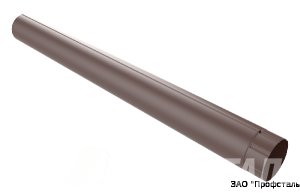 Труба круглая ТКф. "ПС" 100 0,6 -шок.-коричн.*2(3) RAL 8017 пурал 2 м.