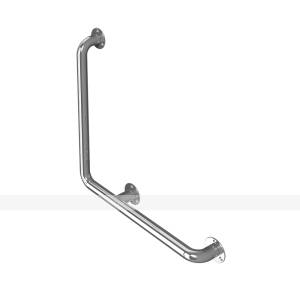 Поручень угловой Г6 (крепл. к стене левый) 32*450*450 нерж