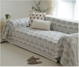 Покрывало180*230 Eva бело-серый