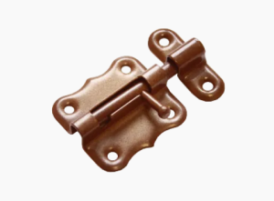 Задвижка накладная фигурная ШФ-60, коричневая (20)