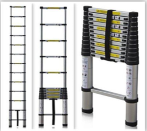 Телескопическая лестница 11 ступеней макс высота 320 см