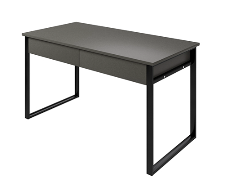 Стол письменный  (ЛДСП Графит серый/МЕТАЛЛ Черный Муар (0097/0009)) Ст043.0