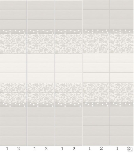 Панель ПВХ Эдем св.серый фон из 2-х  арт.06540 0,25*2,7м (уп.12шт)