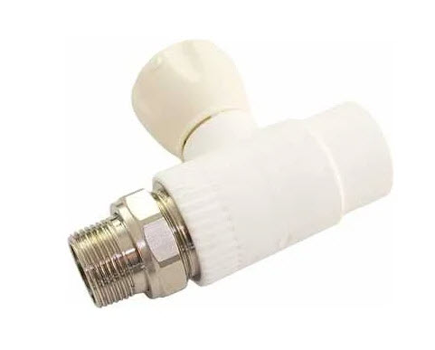 Кран PPRC нак.гайка 20*1/2 прямой MeerPlast (__)