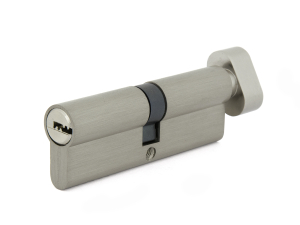 Цилиндровый механизм ZN 90 (35*55) C BK SN (никель/хром) с вертушкой (10-60)