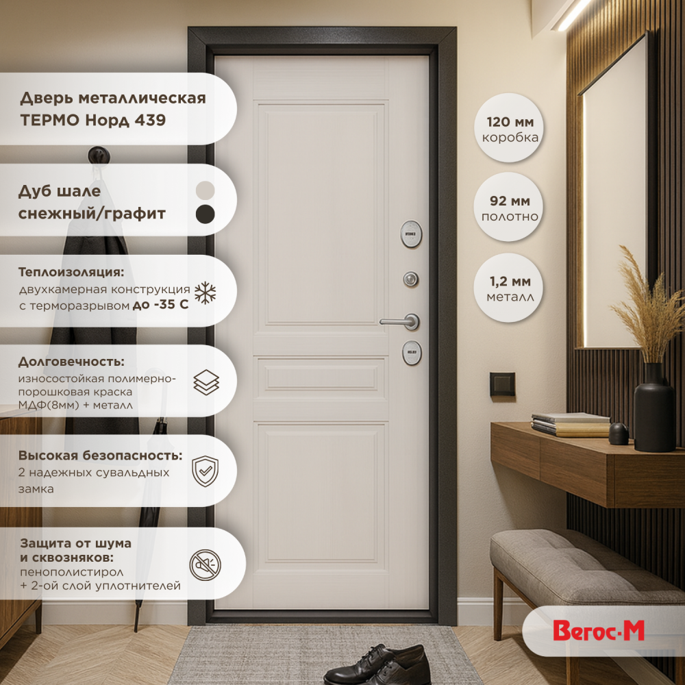 норд 439 дуб графит