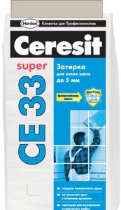 Затирка Ceresit CE 33 S 5кг Серый (12)