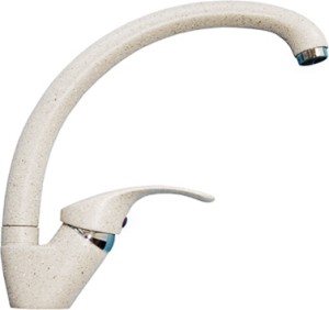 Смеситель ULGRAN для кухни U-007 белый - 331(__)