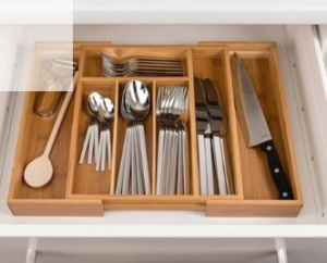 Лоток для столовых приборов(бамбук) 36х26х5,1см.