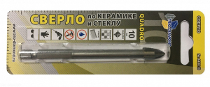 Сверло по керамике и стеклу квадро 10мм 440010 (1)