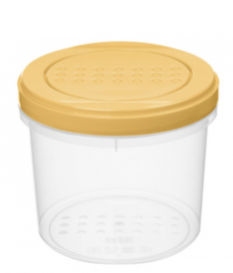 Банка 0,7л с закр/кр декор Бежевый (12) 221182027/06