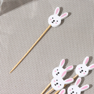 Шпажки Доляна «зайчики», 12 см, набор 25 шт