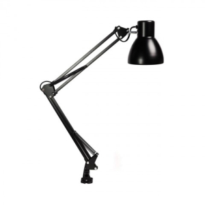 Светильник настольный под лампу E27 на струбцине, черный Smartbuy (_8_)