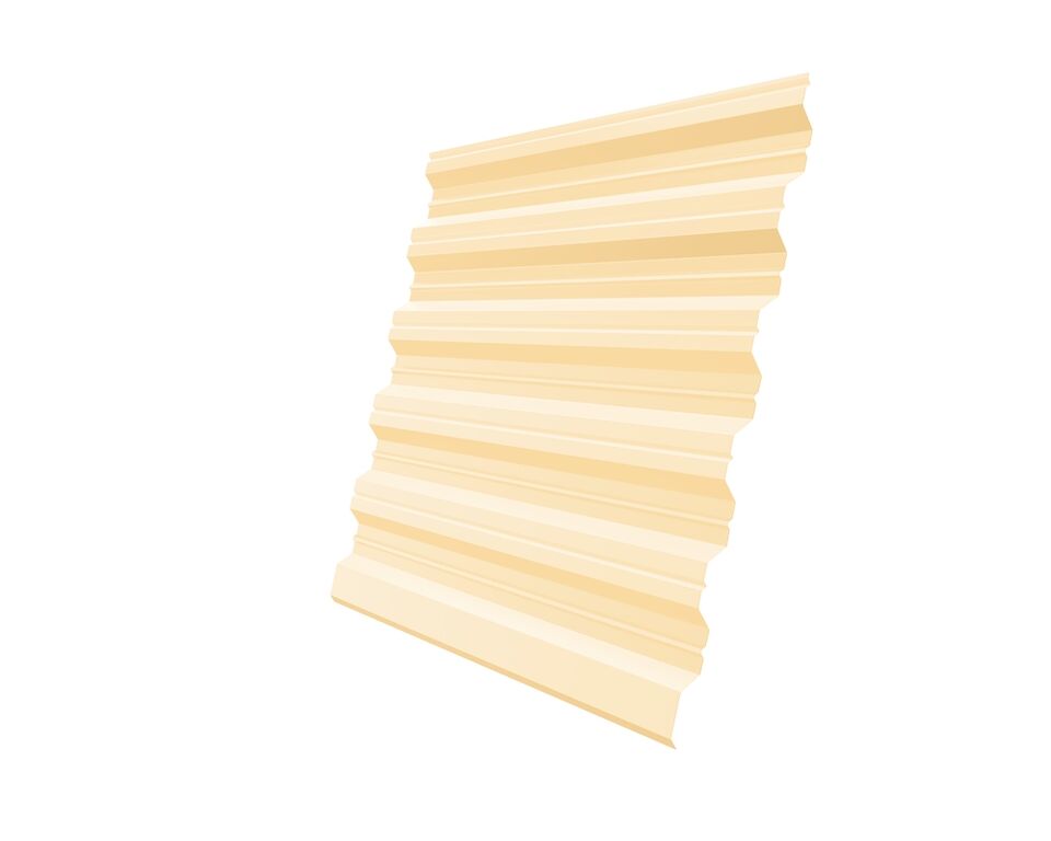 Сайдинг МП СК-14*226 (ПЭ-01-1015-0,45) светлая слоновая кость 0,260*3,0м. (1шт=0,78м2)