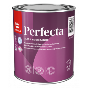 Краска Tikkurila PERFECTA  Износостойкая Белая Глубоко-матовая 0,9л (6)
