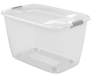 Контейнер универс.прозрачн.56,0л 600*400*360мм д/хранения на колесах (10) АП 423