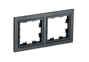 Черный рамка 2 поста РУ-2-БрЧ