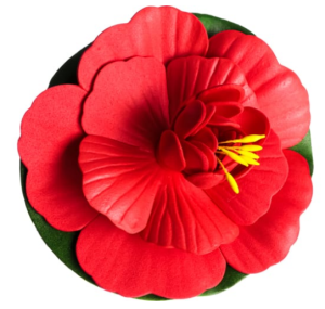 Роза декоративная для пруда, ПВХ, 10см, 6 цветов INBLOOM