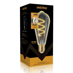 Лампа светодиодная филамент 7Вт 3000К Е27 ART Smartbuy-ST64(10/100)