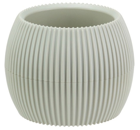 Кашпо "Пиканто" D115мм 0,35л Белый ротанг (12) М3211