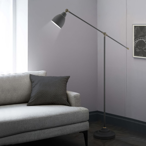 Торшер черный/античная медь,металл., Е27, 60ВТ, 220 ARTSTYLE серия Bombay