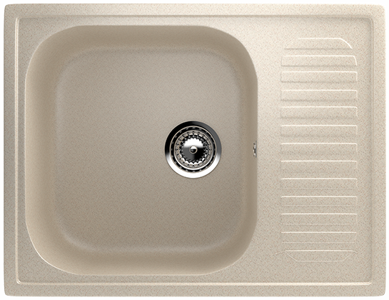 Мойка Ulgran U-202 прямоуг 640*490 беж 328(_1_)