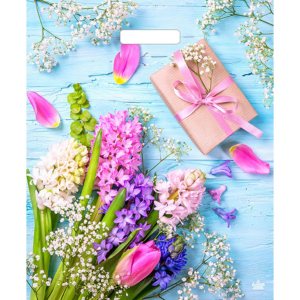 Пакет "Яркие гиацинты", полиэтиленовый с вырубной ручкой, 38х45 см, 60 мкм 7669440