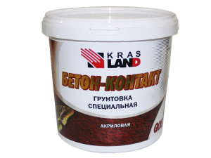 Грунтовка Krasland G 05 Бетон-контакт  Красный  3,5кг (2)