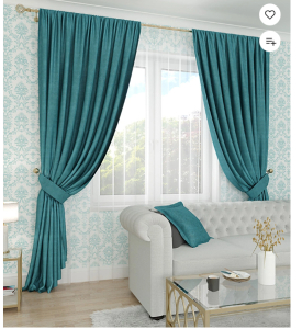 портьера Канвас 200*260 бирюзовый ГП