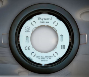 Светильник точечный под лампу GX53 Черный матовый SKYWARD (100)