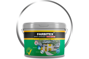 Краска Farbitex Акриловая Фасадная Белый Матов. 13кг (1/44)